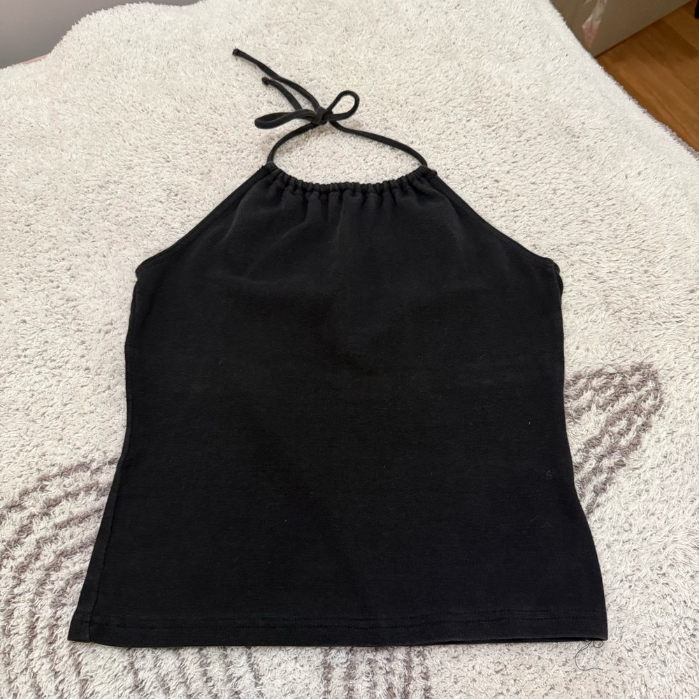 Black Halter Top